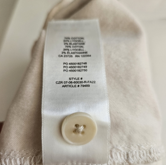 Womens Classic Cream ARITZIA Wifred Pants - Picture 2 of 4